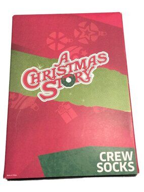 A Christmas Story Men's Crew Socks Size 8-12 Set of 2 OH FUUDDGE Bunny